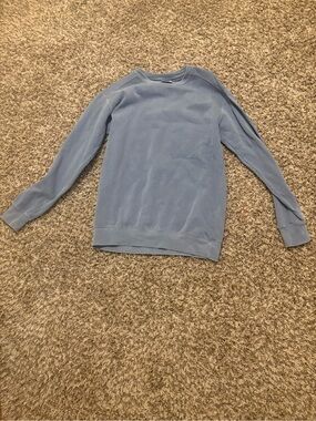 Comfort Colors Women's Crewneck Sweater in Dusty Blue